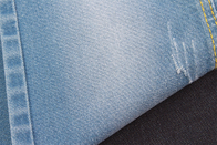 Polyester Spandex-Denim-Gewebe der Baumwolle9.2oz bereitete das Garn-dunkelblaue Sanforisieren auf