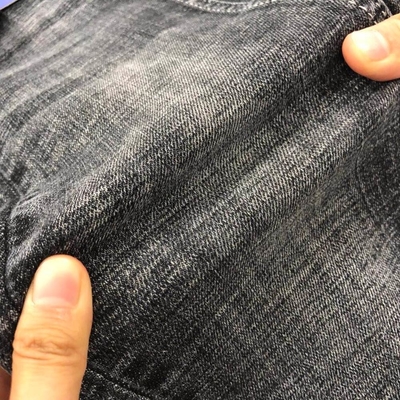 Stonewashed Super- Jeans-Gewebe-Schwefel-Schwarzes Ausdehnungs-Baumwolle-Dualfx T400 Lycra