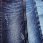 Frauen-Jeans-frisches Ausdehnungs-Denim-Gewebe mit klares Verzerrungs-Vorgespinst-dunkelblauer Farbe