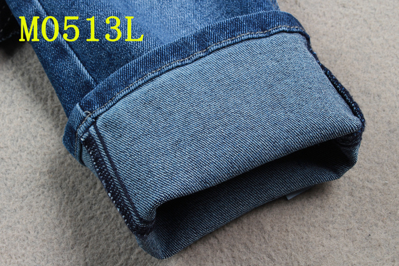 12 Unze Spandex-Baumwoll-Polyester der Tri rechten Hand des Kern-Ausdehnungs-Denim-Gewebe-3/1 mittleres