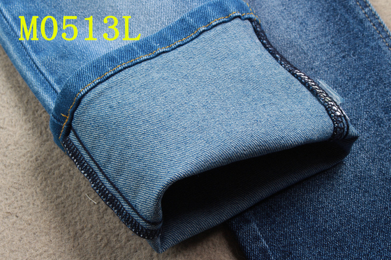 12 Unze Spandex-Baumwoll-Polyester der Tri rechten Hand des Kern-Ausdehnungs-Denim-Gewebe-3/1 mittleres