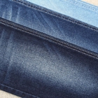 Polyester Spandex-Denim-Gewebe der Baumwolle380gsm dunkelblau mit Vorgespinst-mittlerer Ausdehnung
