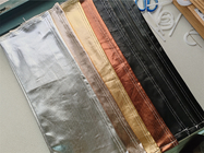Beschichtung Pu Denim Stoff für Frauen Jeans Jacke Silber Farbe Gold Blau Rosa Farbe kundenspezifisch in China