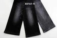 10.5 Oz Schwarz High Stretch Warp Slub Denim Stoff für Jeans
