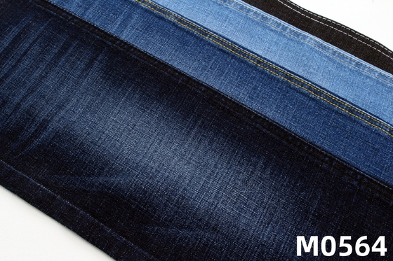 Cross Slub Stil Stretch Denim Stoff mit dunkelblauem Gewebe Denim 62/63 Rollen verpackt