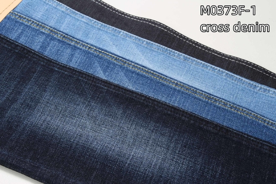 11.5 oz Kreuzschlag-Slub-Denim-Gewebe Baumwolle-Polyester-Stretch-Jeans-Gewebe für Männern