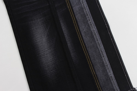 11.9 Unzen schwarz und schwarz Hinterseite Kreuzschlag Schlauch Jeans Stoff