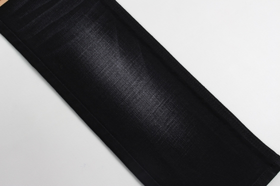 11.9 Unzen schwarz und schwarz Hinterseite Kreuzschlag Schlauch Jeans Stoff