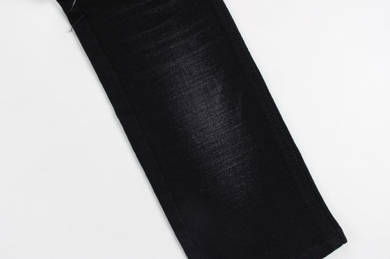 12 Unzen schwarz und schwarz Rückseite Kreuzschlag Schlauch Jeans Stoff