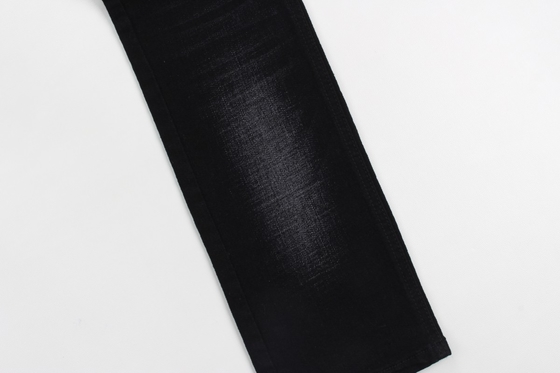 11.4 oz schwarze und schwarze Rückseite, Schleifen, Jeans, Stoff.