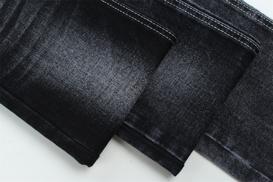 12oz schwarzer Denim Stoff für Männer Jeans oder Jacke schwarze Rückseite für Marken Jeans