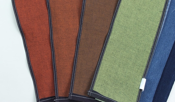 Großhandel 10 Oz Farbige Hinterseite Gewebter Denim Stoff Für Jeans