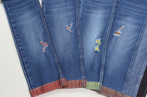 Großhandel 10 Oz Farbige Hinterseite Gewebter Denim Stoff Für Jeans