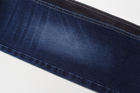11-11.5 Oz Warp Slub Jeans Stoff für Mann Jeans Mercerized Fleece schwarz Hinterseite hohe Dehnung für Mann Indien Markt Stil