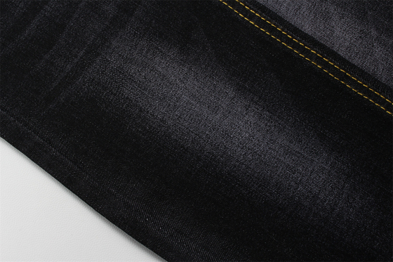 11 Oz Warp Slub Schwarz Denim Stoff Für Mann Jeans High Stretch Indien Markt Stil Hot Sell