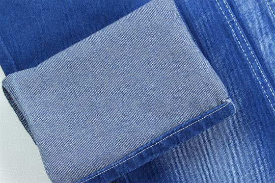 Lebendige und einzigartige blaue Farbe Denim Stoff starre 100% Baumwolle Vollbreite 180cm