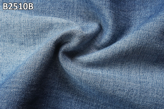 Hemd Denim Stoff 5oz Weich Hand fühlen sich gut Qualität starre 100% Baumwolle