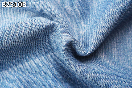 Hemd Denim Stoff 5oz Weich Hand fühlen sich gut Qualität starre 100% Baumwolle