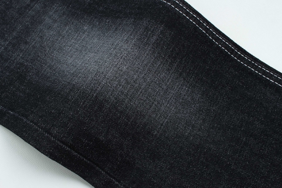 100% Baumwolle Crosshatch Slub Denim Stoff Steif für Mode Stil 13oz Schwarze Farbe Hot Sell To India Markt