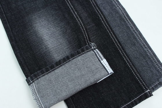 100% Baumwolle Crosshatch Slub Denim Stoff Steif für Mode Stil 13oz Schwarze Farbe Hot Sell To India Markt