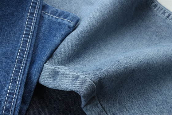 Modetrend Recycling Baumwolle Denim Stoff 100% Recycling Baumwolle 7 Oz Umweltfreundlich