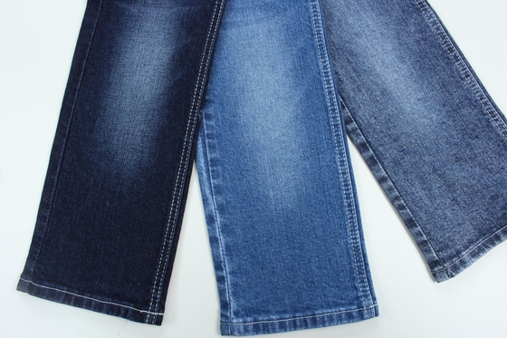 Baumwolle Spandex 11 Unzen Dunkelblaue Warp-Schale Gewebte Jeans Stoff