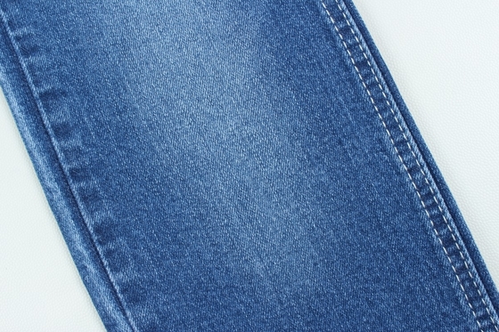 Baumwolle Spandex 11 Unzen Dunkelblaue Warp-Schale Gewebte Jeans Stoff