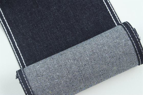 190cm 14oz 100% Baumwolle Indigo Blau Steifes Denim Stoff Für Jeans Öko-freundlich