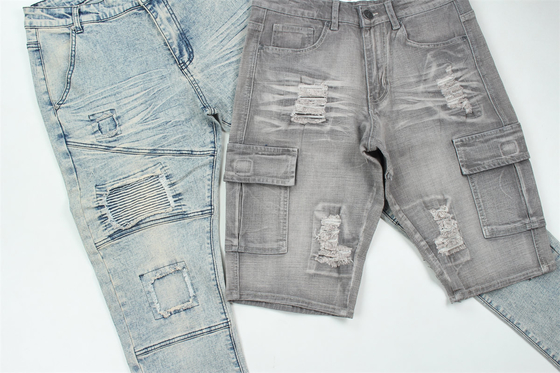 190cm breiter Ring, Stretch-Slab, Denim-Gewebe für Männer Jeans