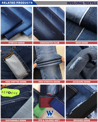 Popular 9 Oz Baumwolle Polyester Denim Stoff Jean Stoff Textil