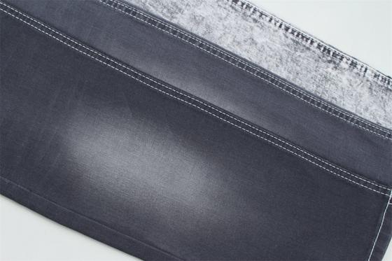 Dunkelgraue Farbe Stretch Slub Denim Stoff für Jeans