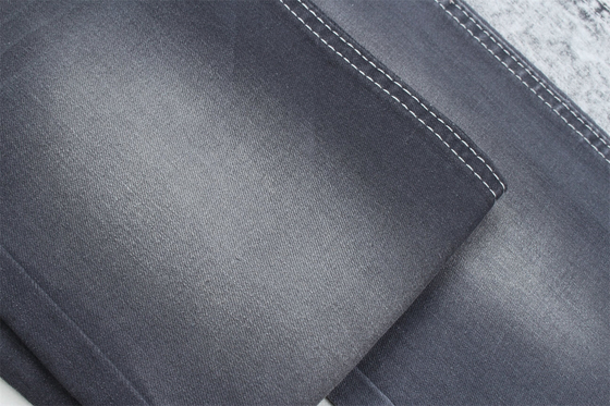 Dunkelgraue Farbe Stretch Slub Denim Stoff für Jeans