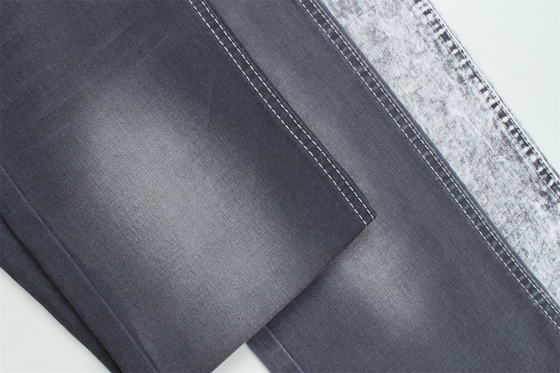 Dunkelgraue Farbe Stretch Slub Denim Stoff für Jeans
