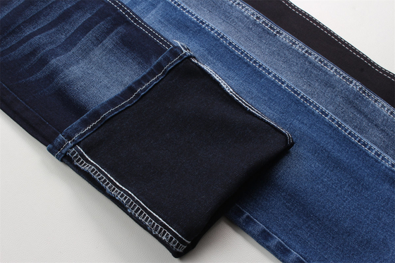 Dunkelblau Schwarz Rückseite Good Stretch Denim Stoff für Jeans