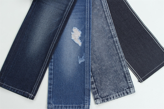 12.1 Oz Machen Sie einen rechtshändigen 3x1 Zaun mit einer reichen Oberflächenstruktur Baumwolle Polyester Spandex Textil Jeans TR Denim Stoffe