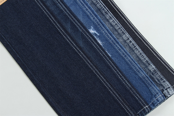Weniger als 2 Dollar 12 Unzen 190 cm Indigo Baumwolle Polyester starres Denim Stoff für Jeans