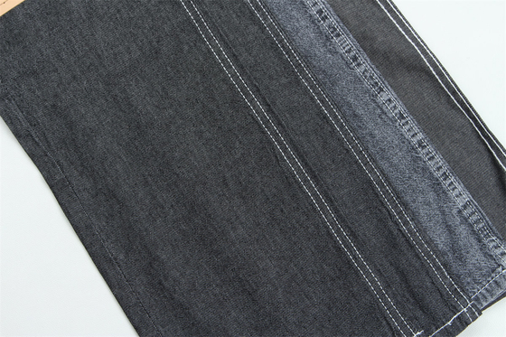 100% reine Baumwolle Seidenart schwarz Leichtgewicht Denim Stoff