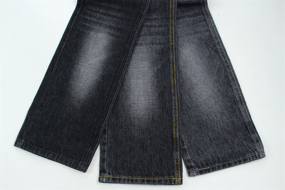 100% Baumwolle 12 Einmal Jungfräuliche Baumwolle Starrer Denim Stoff Für Jeans Dunkel schwarz
