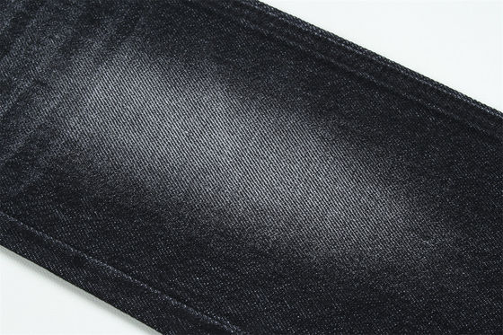 100% Baumwolle 12 Einmal Jungfräuliche Baumwolle Starrer Denim Stoff Für Jeans Dunkel schwarz