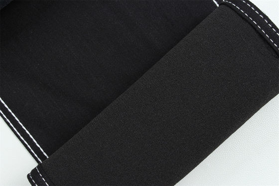 Voller Lycra-Satin-Webart Schwarz Schwarz Hoch-Stretch-Denim-Stoff