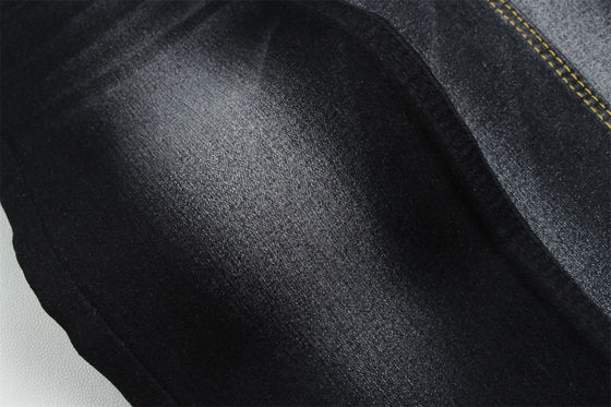 Voller Lycra-Satin-Webart Schwarz Schwarz Hoch-Stretch-Denim-Stoff