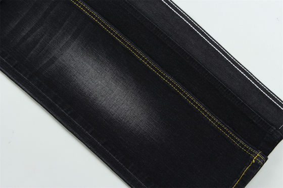 Dunkel schwarz Farbe High Stretch Slub Denim Stoff für Kinder und Frauen Jeans