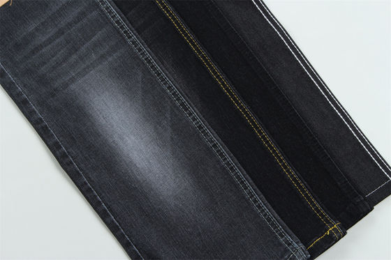 Dunkel schwarz Farbe High Stretch Slub Denim Stoff für Kinder und Frauen Jeans