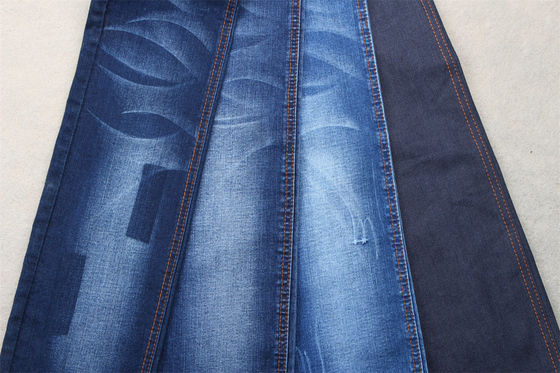 Dunkelblau, voller Lycra-Slub-Denim-Gewebe für Kinder und Frauen