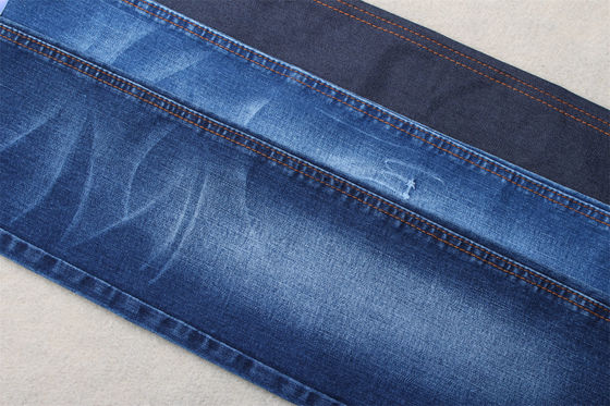 Dunkelblau, voller Lycra-Slub-Denim-Gewebe für Kinder und Frauen