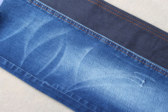 Dunkelblau, voller Lycra-Slub-Denim-Gewebe für Kinder und Frauen