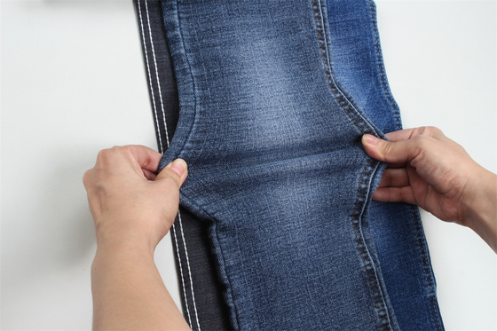 10 Unzen Crosshatch Slub Cross Slub Super High Stretch Denim Stoff für Herrenjeans oder Damenjeans im südamerikanischen Stil