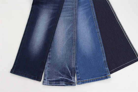 10,5 oz Stretch-Denim-Gewebe 66 % Baumwolle 32,5 % Polyester 1,5 % Elasthan