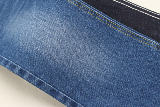 10,5 oz Stretch-Denim-Gewebe 66 % Baumwolle 32,5 % Polyester 1,5 % Elasthan