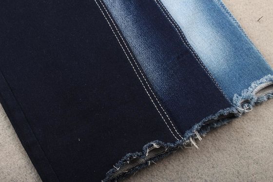 12.3oz Heavy Weight Fake Knit Recycled Cotton Denim Fabric for Jeans and Apparel